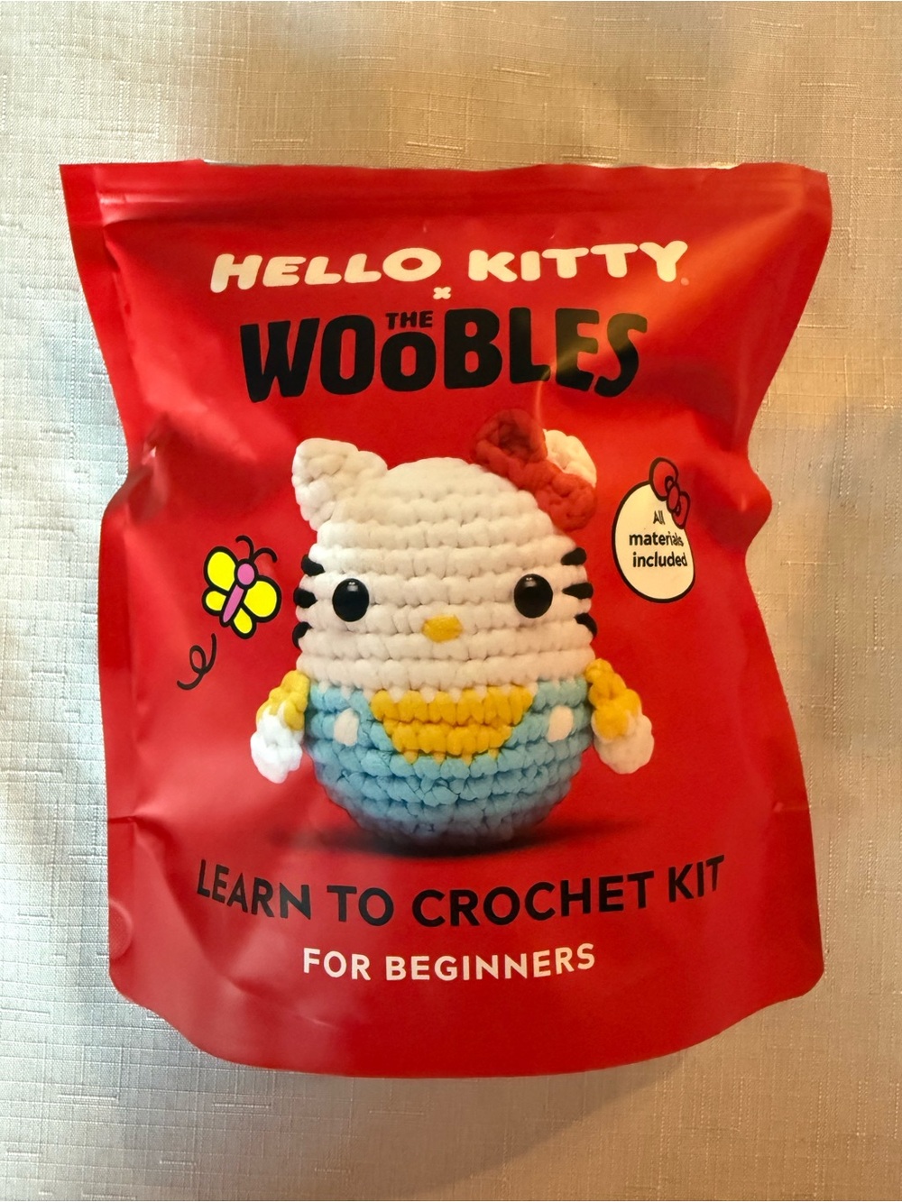 Hello Kitty x The Woobles Learn to Crochet Kit for beginners